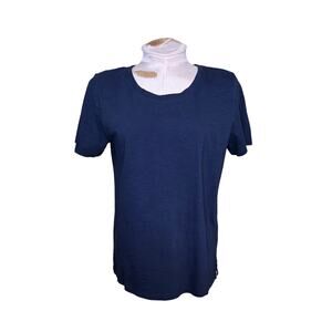 Tommy Bahama Womens Indigo Palms M Coastal Resortwear Minimalist T-Shirt NWT